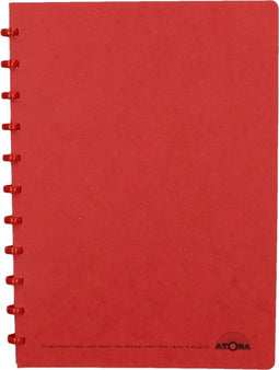 Atoma schrift, ft A4, 144 bladzijden, geruit 5 mm, rood