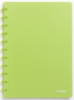 Atoma Trendy schrift, ft A4, 144 bladzijden, geruit 5 mm, transparant groen