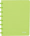 Atoma - Trendy schrift | ft A5 | 144 bladzijden | commercieel geruit | transparant groen