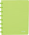 Atoma - Trendy schrift | ft A5 | 144 bladzijden | gelijnd | transparant groen
