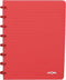 Atoma - Trendy schrift | ft A5 | 144 bladzijden | gelijnd | transparant rood