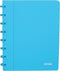 Atoma Trendy schrift, ft A5, 144 bladzijden, geruit 5 mm, transparant turkoois