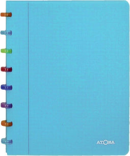 Atoma Tutti Frutti schrift, ft A4, 144 bladzijden, commercieel geruit, transparant blauw