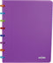 Atoma Tutti Frutti schrift, ft A5, 144 bladzijden, geruit 5 mm, transparant paars