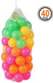 Atosa Ballenbak ballen - 40x - neon kleuren - 6 cm - Speelgoed - Ballenbakballen in felle kleuren