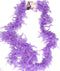 Atosa Carnaval verkleed boa met veren - paars - 180 cm - 45 gram - Glitter and Glamour - verkleed accessoires