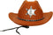 Atosa Carnaval verkleed Cowboy hoed Kentucky - bruin - volwassenen - Western Sheriff thema