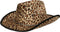 Atosa Carnaval verkleed Cowboy hoed Leopard - lichtbruin - volwassenen - Luipaard print