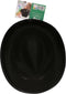 Atosa Carnaval verkleed hoed voor een Maffia/gangster - zwart - polyester - heren/dames