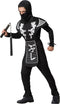 Atosa Carnaval verkleed kostuum/outfit - Ninja - voor jongens - zwart/wit - polyester - Compleet 116
