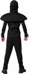 Atosa Carnaval verkleed kostuum/outfit - Ninja - voor jongens - zwart/wit - polyester - Compleet 128