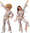 Atosa Disco Fever jumpsuit - metallic - voor kinderen - 2-delig - Carnaval/70's foute party 140