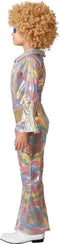 Atosa Disco Fever jumpsuit - metallic - voor kinderen - 2-delig - Carnaval/70's foute party 140