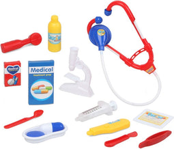 Atosa Dokter/Zuster/Verpleegster accessoires set - verkleed speelgoed - 14 artikelen - kinderen - Carnaval