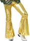 ATOSA - Goudkleurige discobroek voor mannen - M / L - Carnavalsbroek