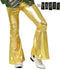 ATOSA - Goudkleurige discobroek voor mannen - XS / S - Carnavalsbroek
