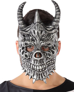 ATOSA - Grijs draken masker voor volwassenen
