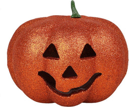 ATOSA - Halloween lichtgevende glitterpompoen 17 cm