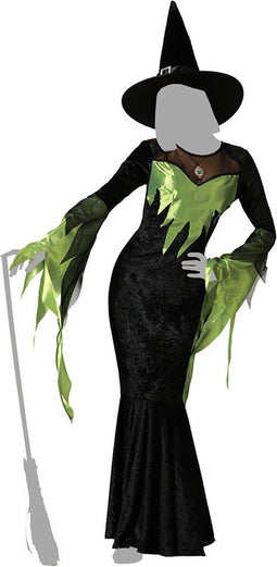 Atosa Heksenkostuum Groen XS-S