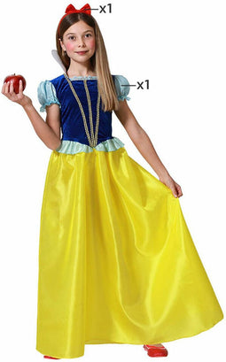 Atosa Kind Meisje Verhaal Prinses Op Maat Geel 10-12 Years