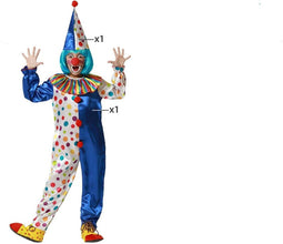 Atosa Kinderclown Op Maat Veelkleurig 10-12 Years