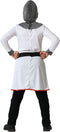 Atosa Kinderkruisvaarder Ridder Kostuum Wit 10-12 Years