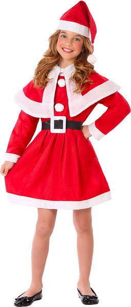 ATOSA - Klassieke Kerstvrouw meisjes vermomming - 116/128 (5-6 jaar)