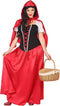 ATOSA - Lang Roodkapje kostuum voor vrouwen - XS / S (34 tot 36)