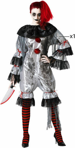 Atosa Macabra Clown Op Maat Rood M-L