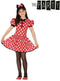 ATOSA - Miss Mouse stippenkostuum voor meisjes - 104/116 (3-4 jaar)