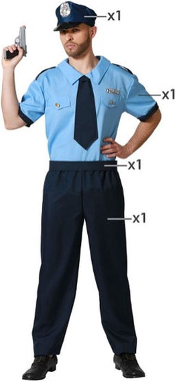 Atosa Politiepak Blauw XS-S