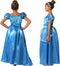 Atosa Prinsessen verkleed jurk - blauw - luxe prinsessenjurk - voor kinderen 116
