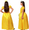 Atosa Prinsessen verkleed jurk - geel - luxe prinsessenjurk - voor kinderen 128