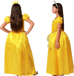 Atosa Prinsessen verkleed jurk - geel - luxe prinsessenjurk - voor kinderen 116