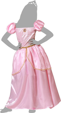 Atosa Prinsessen verkleed jurk - roze - luxe prinsessenjurk - voor kinderen 116