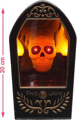 ATOSA - Skeletspiegel licht en geluid 20 x 10 cm