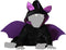 Atosa Verkleed pakje voor peuters - vleermuis - zwart/paars - carnaval/Halloween dieren verkleedkleding 12-24 mnd