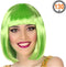 Atosa Verkleed pruik dames Bobby Jean - Groen - half lang haar - Bob-line/seventies/eighties/prinses - Carnaval