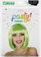 Atosa Verkleed pruik dames Bobby Jean - Groen - half lang haar - Bob-line/seventies/eighties/prinses - Carnaval