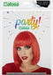 Atosa Verkleed pruik dames Bobby Jean - Rood - half lang haar - Bob-line/seventies/eighties/prinses - Carnaval