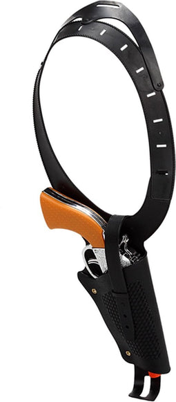 Atosa Verkleed speelgoed revolver/pistool - schouder holster - onder colbert/jas - cowboys/politie/boef