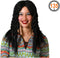 Atosa Verkleedpruik voor dames - zwart - Hippie/Rasta/Flower Power - Carnaval - lang haar - met dreadlocks haar