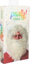 Atosa Verkleedpruik voor heren met krullen - De kerstman - wit - met volle baard en snor