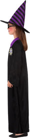 ATOSA - Zwart en paars tovenaar leerling kostuum voor kinderen - 152/158 (10-12 jaar)