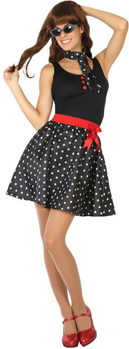 ATOSA - Zwart jaren 50 kostuum voor vrouwen - M / L