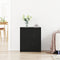 vidaXL - Zwarte - Eiken - Sideboard - - - 60 - x - 30 - x - 70 - cm - - - Gemaakt - van - Geengineerd - Hout