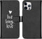 iMoshion Hoesje Geschikt voor iPhone 12 Pro / 12 Hoesje Met Pasjeshouder - iMoshion Design Softcase Bookcase - Wit / Zwart / Live Laugh Love