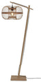 GOOD&MOJO Vloerlamp Hokkaido - Bamboe Zwart - 63x36x176cm - - Staande lampen voor Woonkamer - Slaapkamer