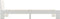 vidaXL - Bedframe - massief - grenenhout - wit - 100x200 - cm