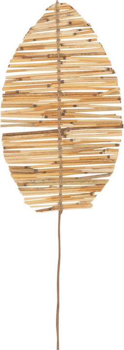 J-Line decoratie tak Blad Bamboe Takjes - naturel - small
